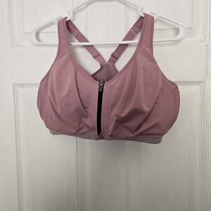 Victoria's Secret Mauve‎ Zip-Front Sports Bra